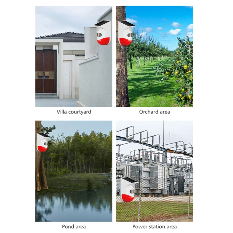 Outdoor Waterproof Solar Infrared Alarm, Spec: Outdoor Waterproof Solar Infrared Alarm, Spec: